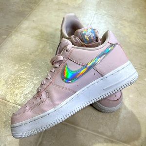 Nike Air Force 1 Pink Holographic Size 7.5